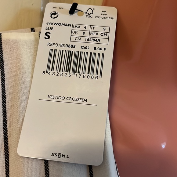 Brand new mango strips dress. Size S - Picture 4 of 4